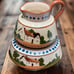 1920s English Cottage Motto Ware Cream & Sugar Basin Set