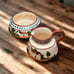 1920s English Cottage Motto Ware Cream & Sugar Basin Set