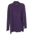 NWT Womens Size XL LL Bean Purple Pure Cotton Pullover Turtleneck Knit Sweater