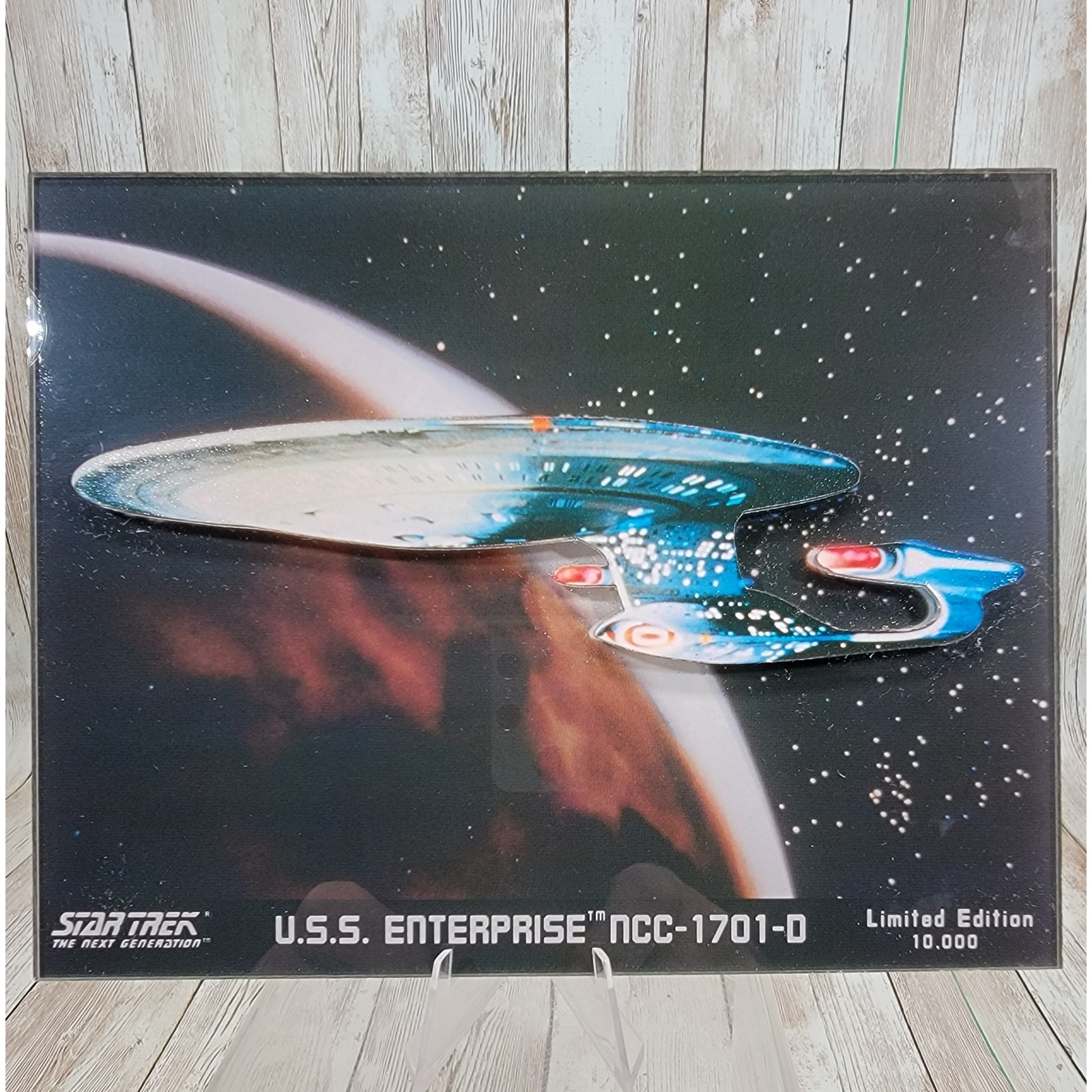 Star Trek Lasersculpt 2000 3-D imagery of USS Enterprise NCC-1701-D /0317/10,000