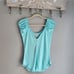 Chaser Gauze Jersey Cap Sleeve Top, Medium, Blue Lagoon