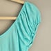 Chaser Gauze Jersey Cap Sleeve Top, Medium, Blue Lagoon