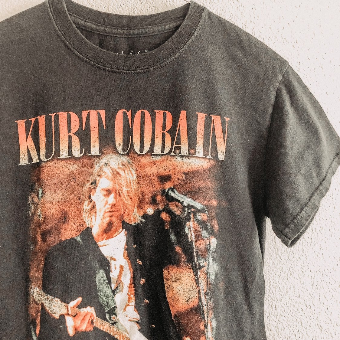 Kurt Cobain/Nirvana Black Band Tee. Size Small