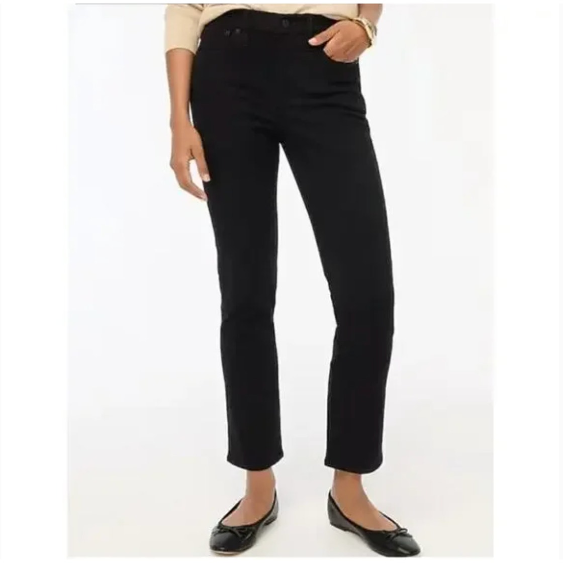 J.Crew Straight All-Day Stretch Jeans 29 29T Tall Black NWT BT023 J.Crew