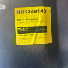 Honda civic inner fender right side