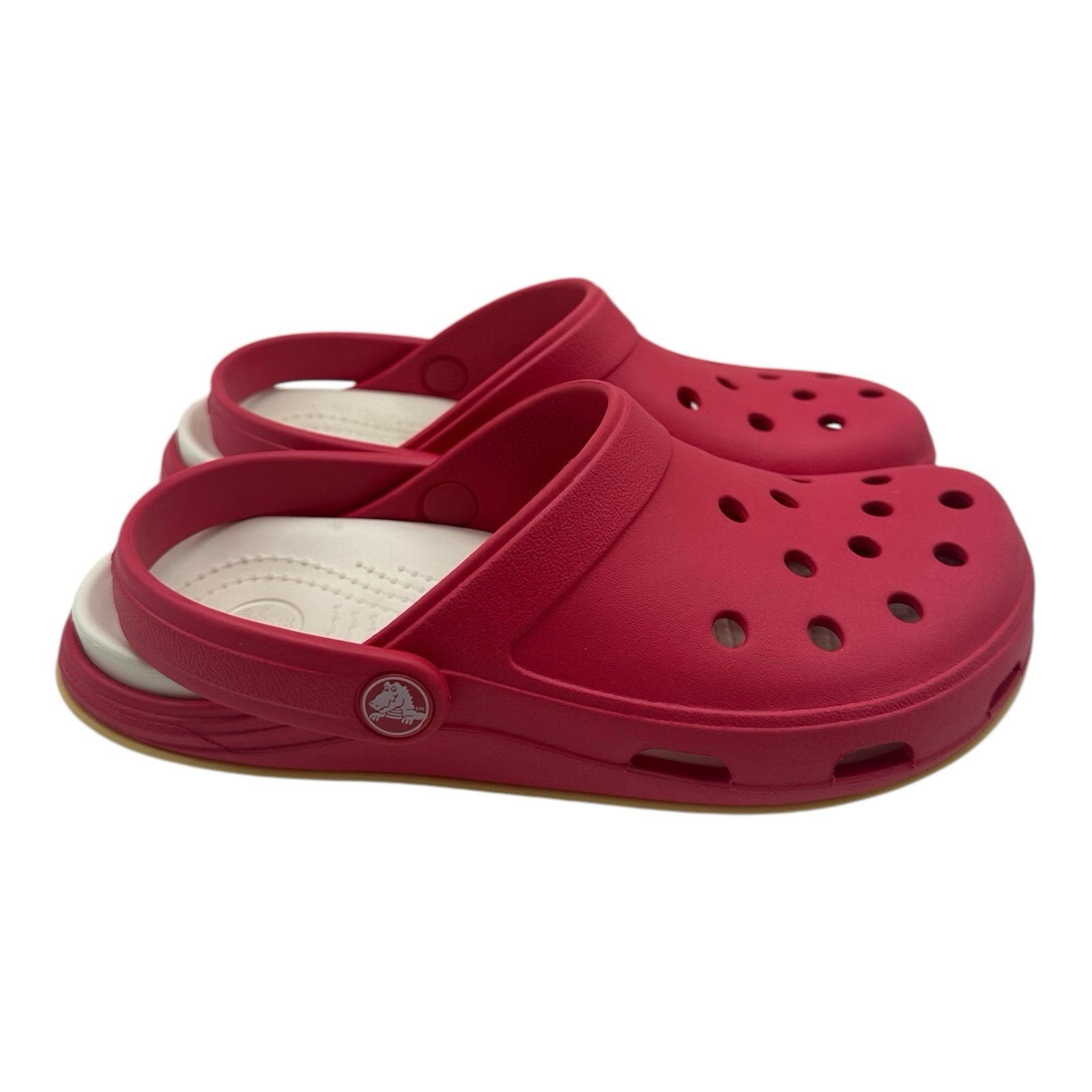 Crocs Tone Skylar Clogs Women's Size 7 Pink Beach Class Slip On Shoes Sandals