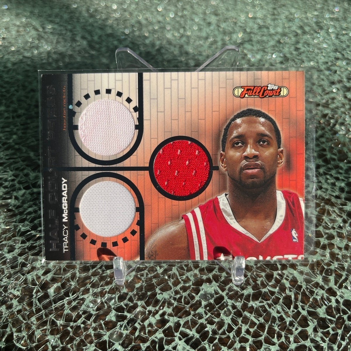 2006-07 Topps Full Court - Half Court Press Tracy McGrady Rare 3-Patch /25