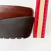 Easy Spirit Sejig Leather Clogs Wedge Mules Brown Metal Buckle Center Seam 9M