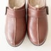 Easy Spirit Sejig Leather Clogs Wedge Mules Brown Metal Buckle Center Seam 9M