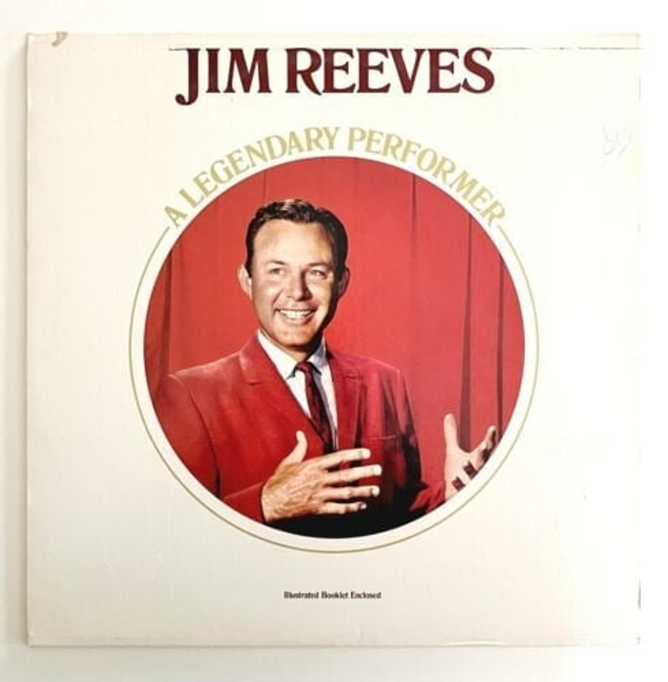 Jim Reeves Legendary Performer With Illustrated Booklet Vinyl Record 33 12" VRE2