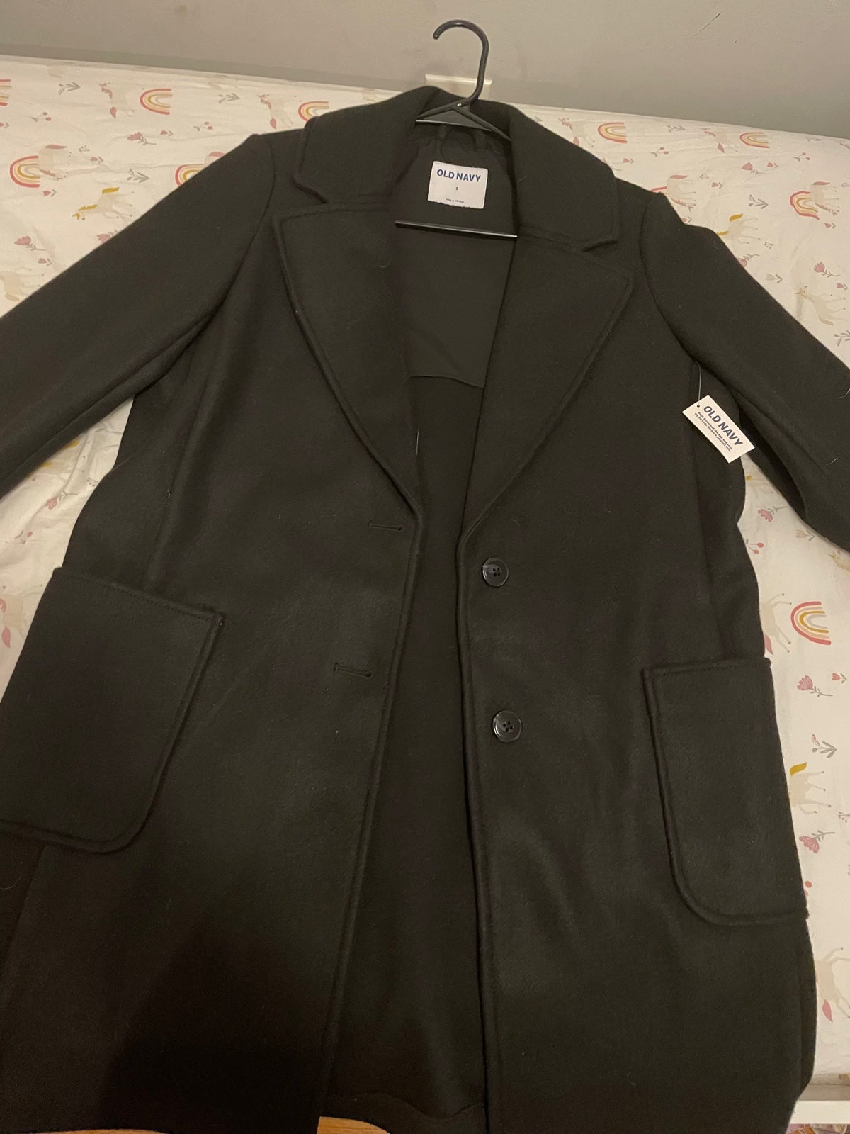 NWT black old navy coat