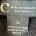 C By Bloomingdales Women’s XL Cashmere Oversized Tunic Turtleneck Sweater Black