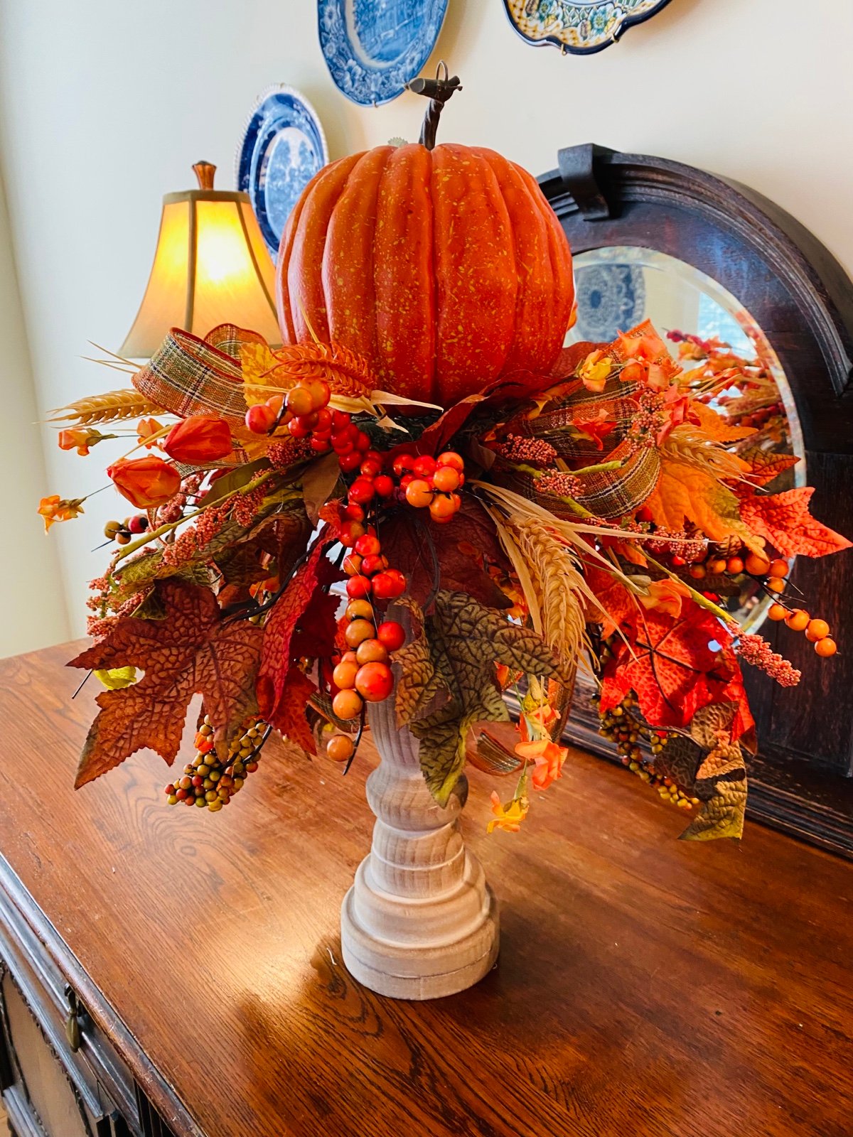 White Fall Candle stick