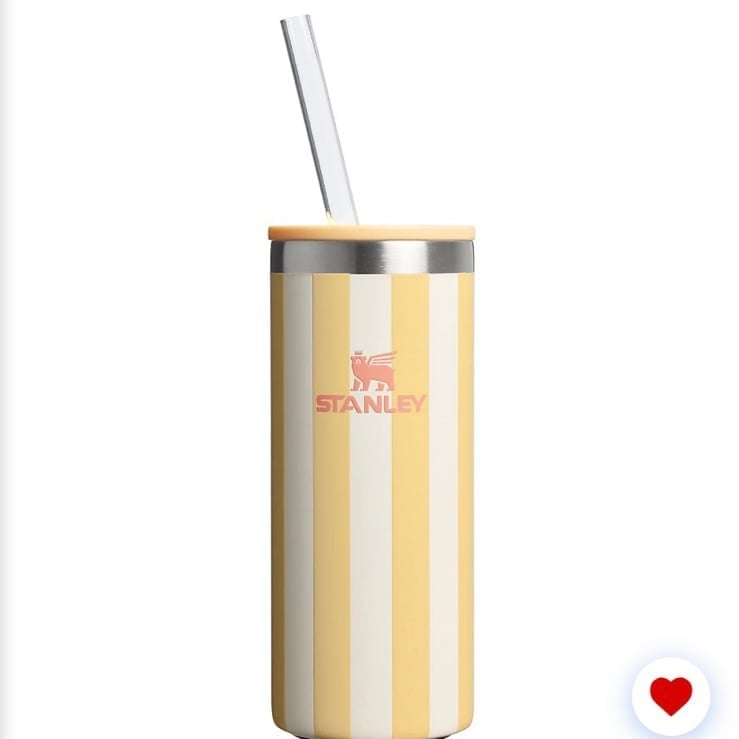 Stanley oasis butter cabana striped 10oz slim can cooler cup sold out 2025