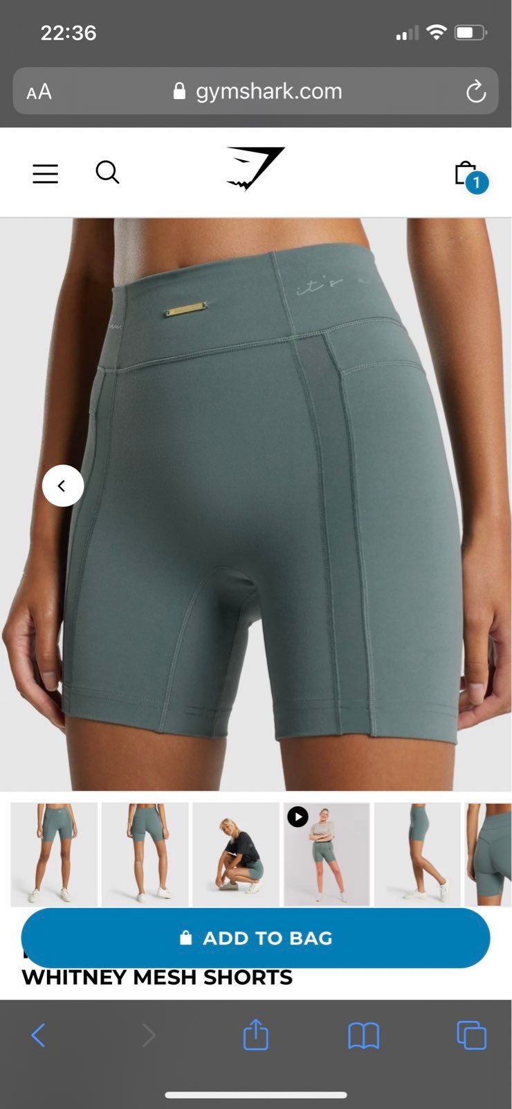 Whitney simmons eucalyptus mesh shorts gymshark small