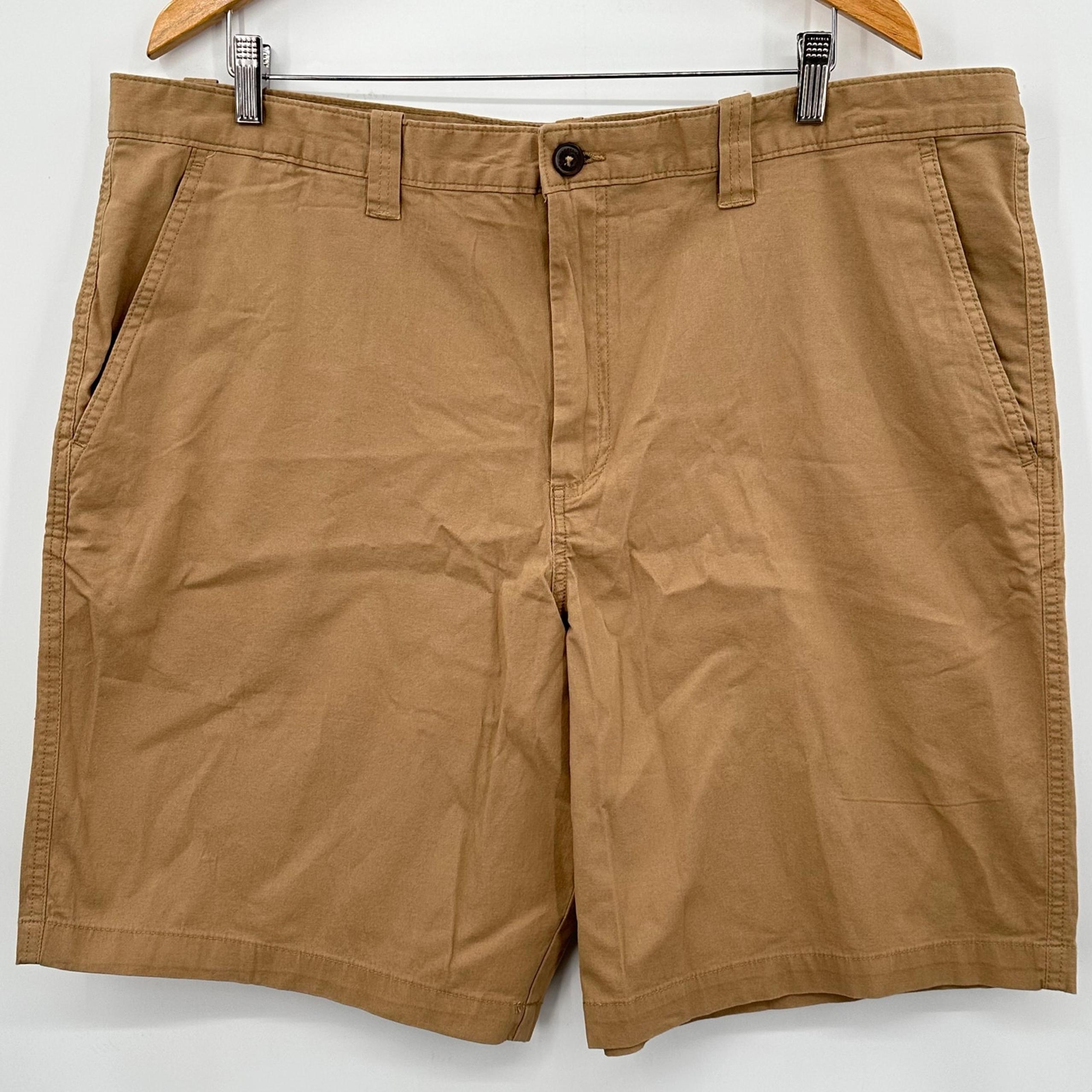 Magellan Outdoors Summerville Mens Khaki Cotton Shorts Size 40W Brown Tan NWT!