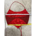 Panoply atlanta red sequin halter top