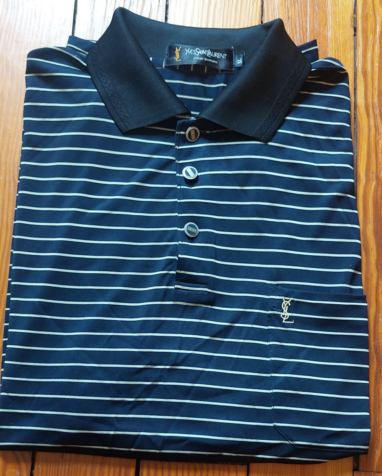 YSL Yves Saint Laurent Blue Polos for Men | Mercari