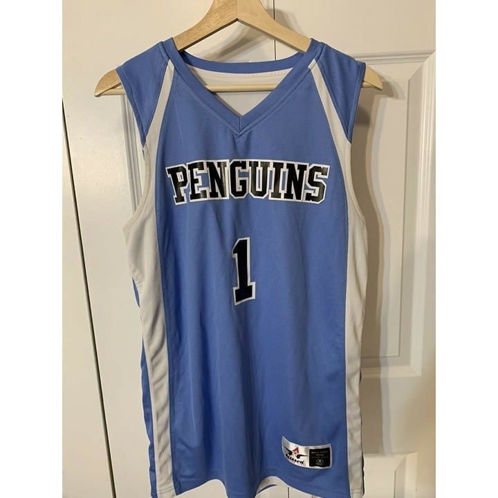 Alleson Penguins Player Jersey T-Shirt Men's Sz S Blue White