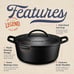 Cookware Cast Iron Dutch Oven | 7qt- ej7