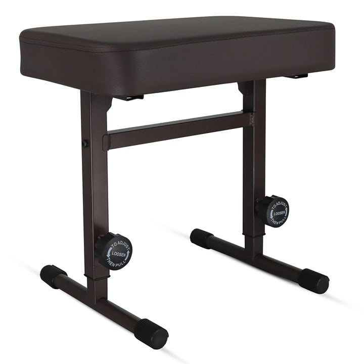 Keyboard Bench Piano Stool Padded Seat Height Adjustable Chair KBB H-ADJ BLK