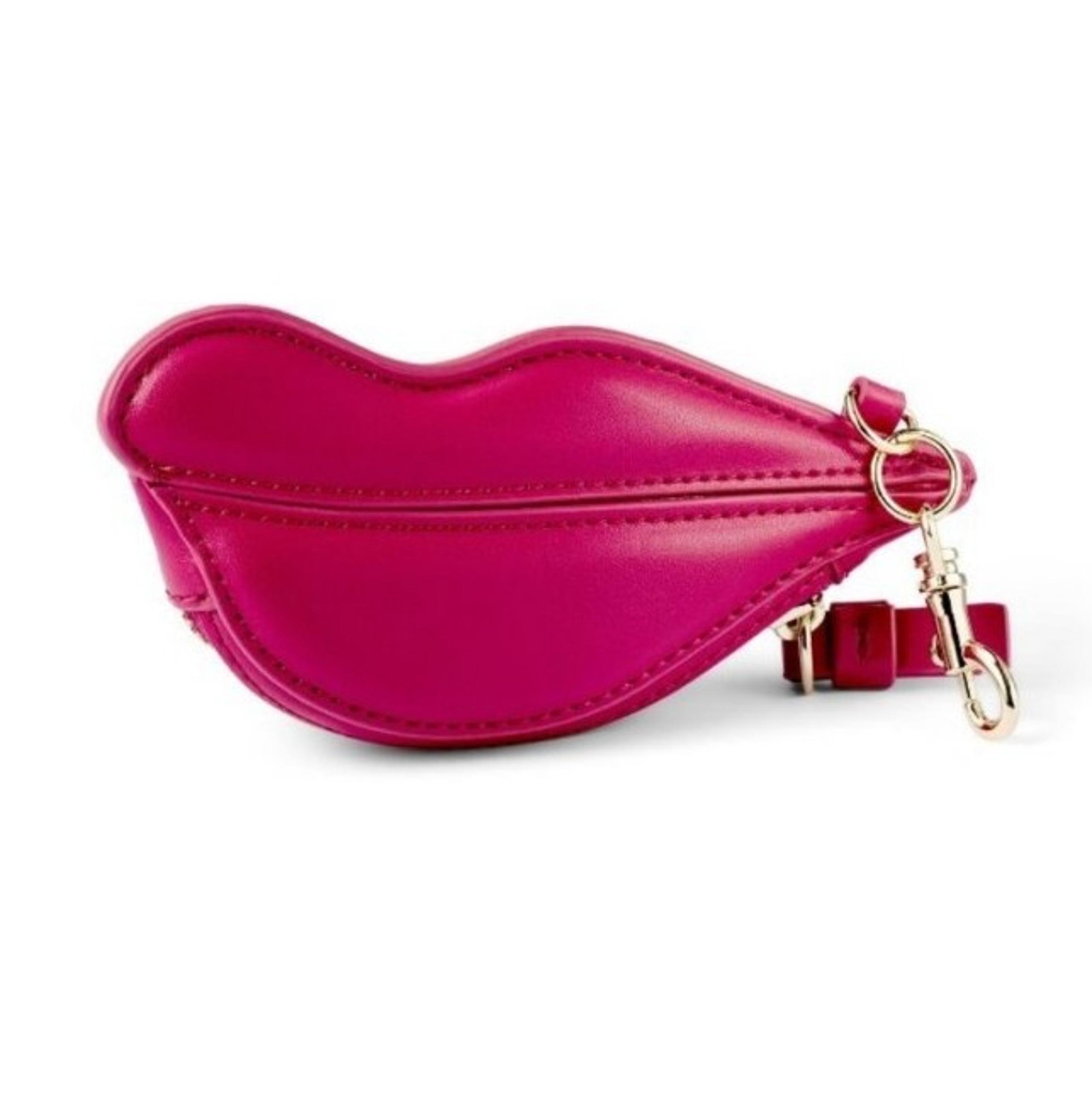 IN HAND DVF Diane Von Furstenberg X Target Lips Coin Pouch Purse Pink NEW