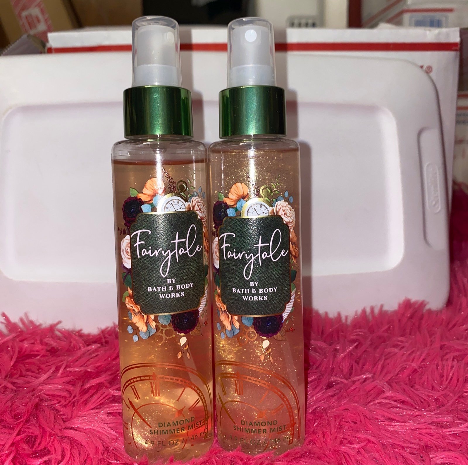 2x Bath & Body Works Fairytale Diamond Shimmer Fragrance Body Mist Spray 4.9oz