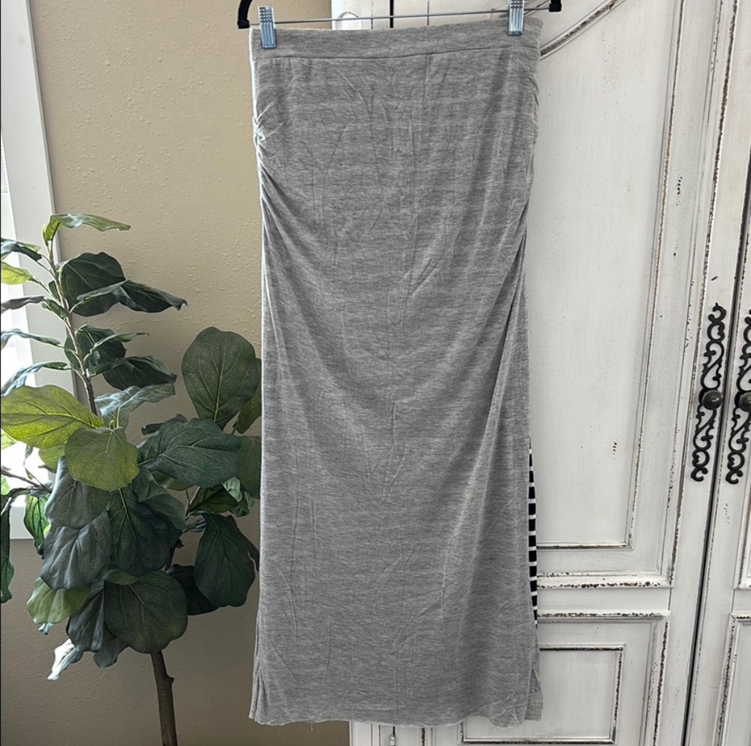 Anthropologie Saturday Sunday Gray Pull On Maxi Skirt Women's Size Medium