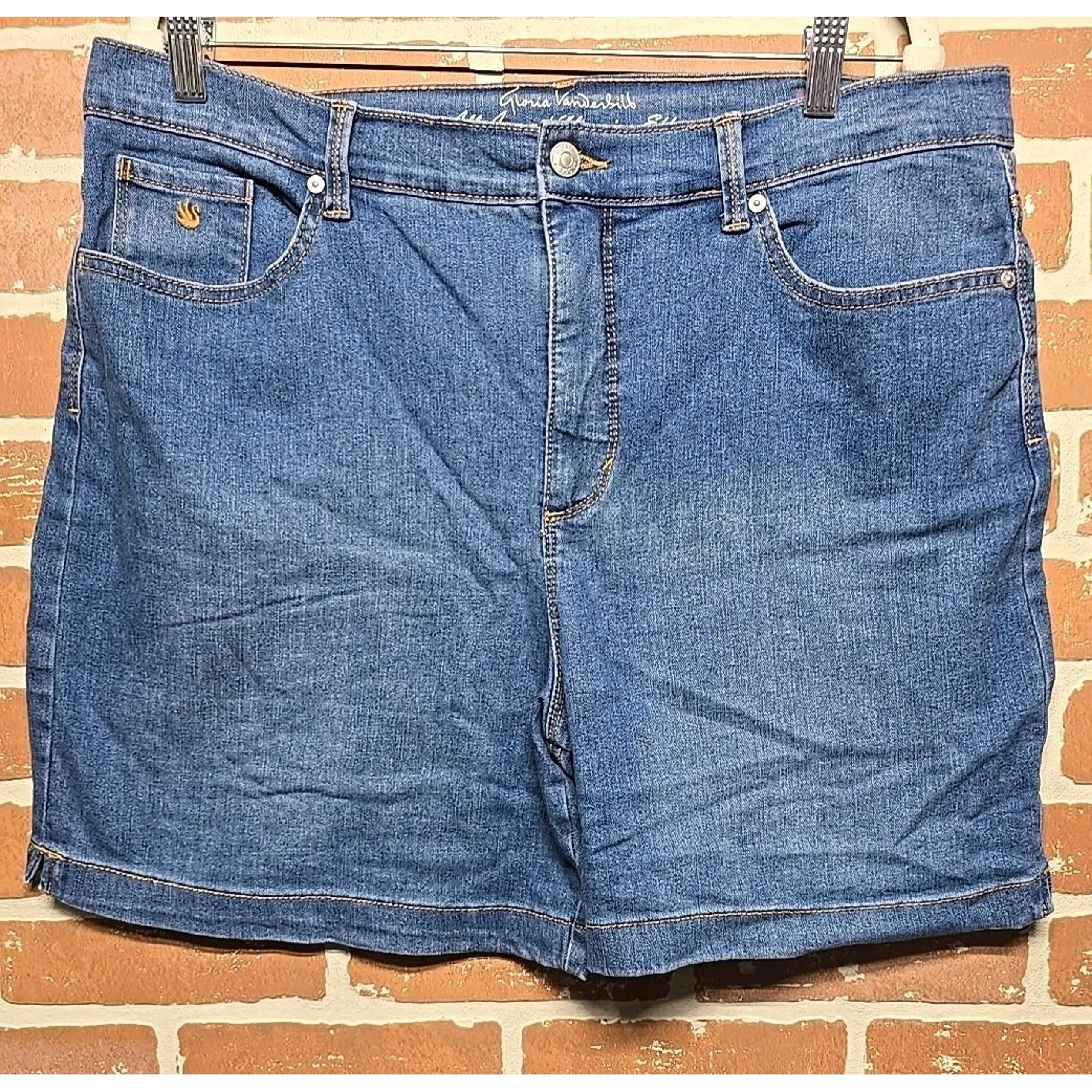 Gloria Vanderbilt Amanda Jean Bermuda Shorts All Around Slimming Women's Sz 16