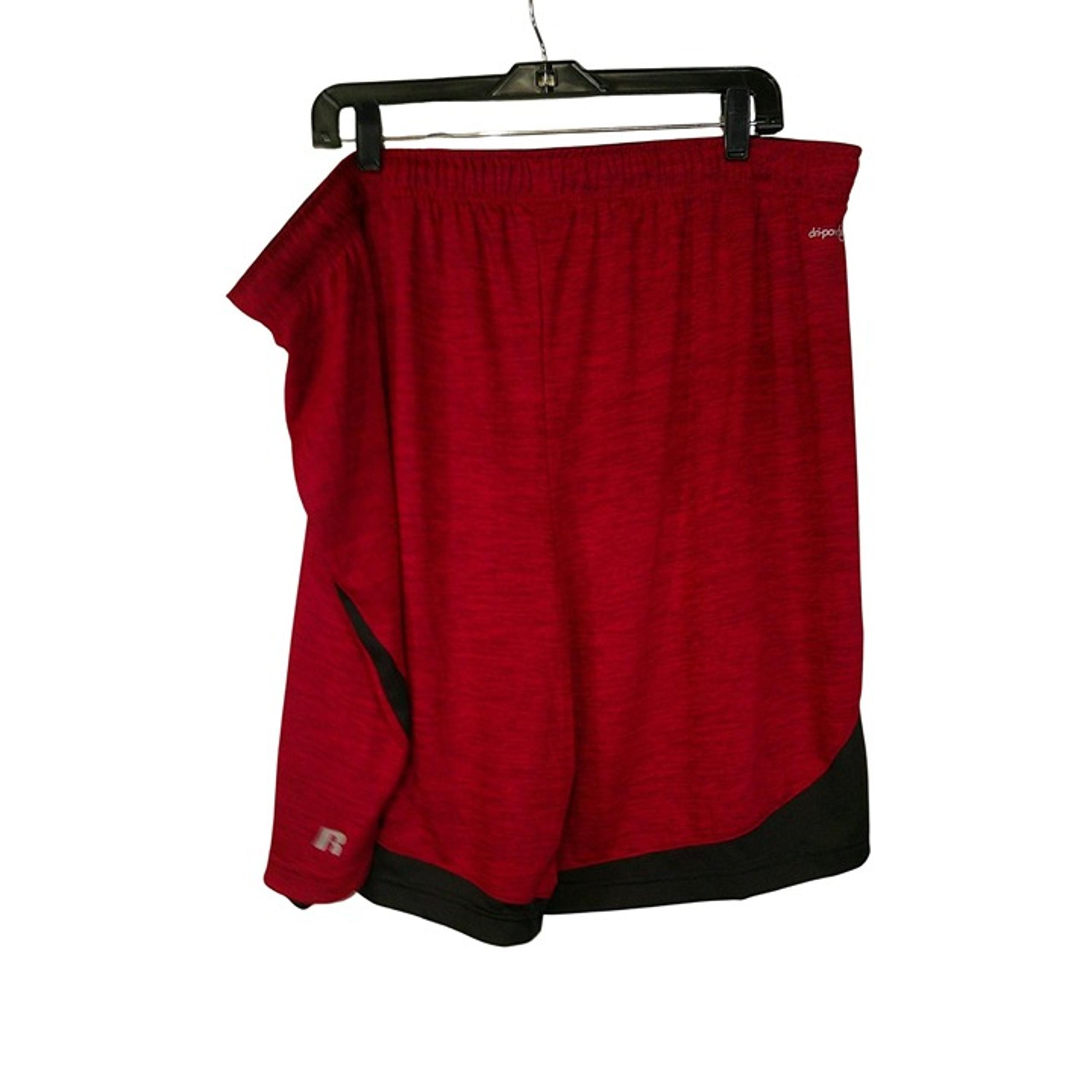 Russell Mens 2XL Red Freshforce Athletic Shorts X25 M - Russell Athletic