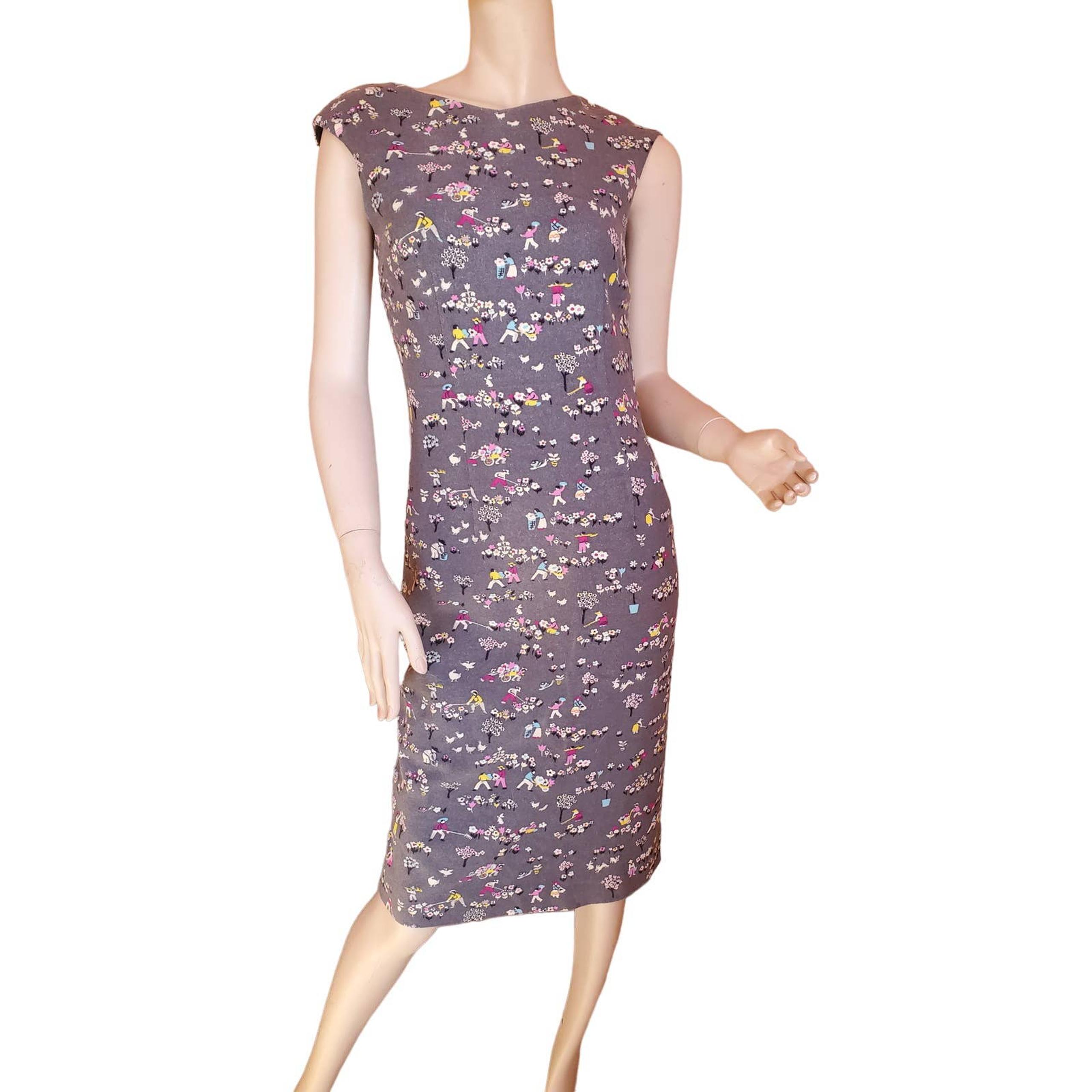 Moschino CheapandChic dress flower farmers sz 6