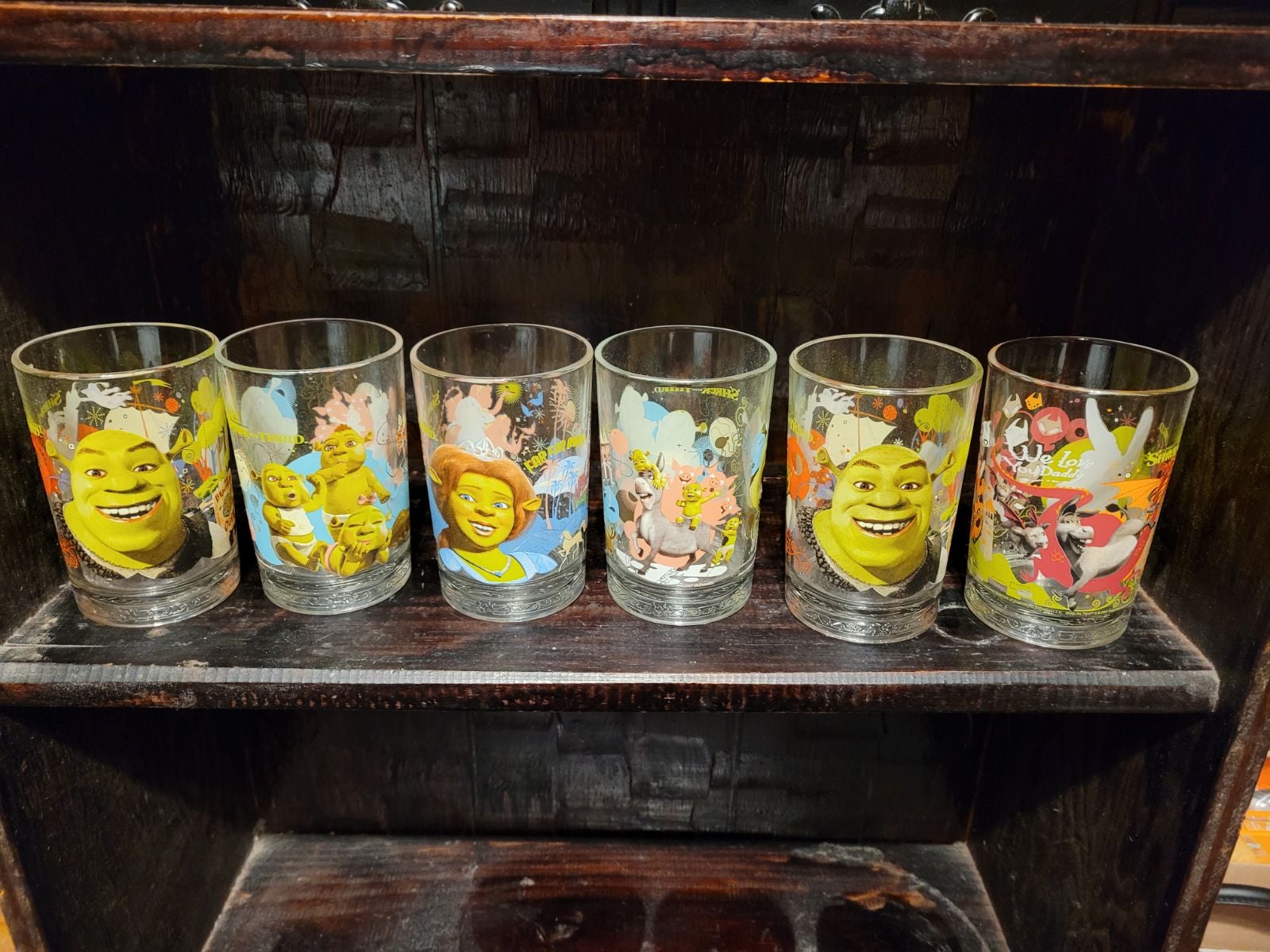 Two Complete sets of sherk glasses fro