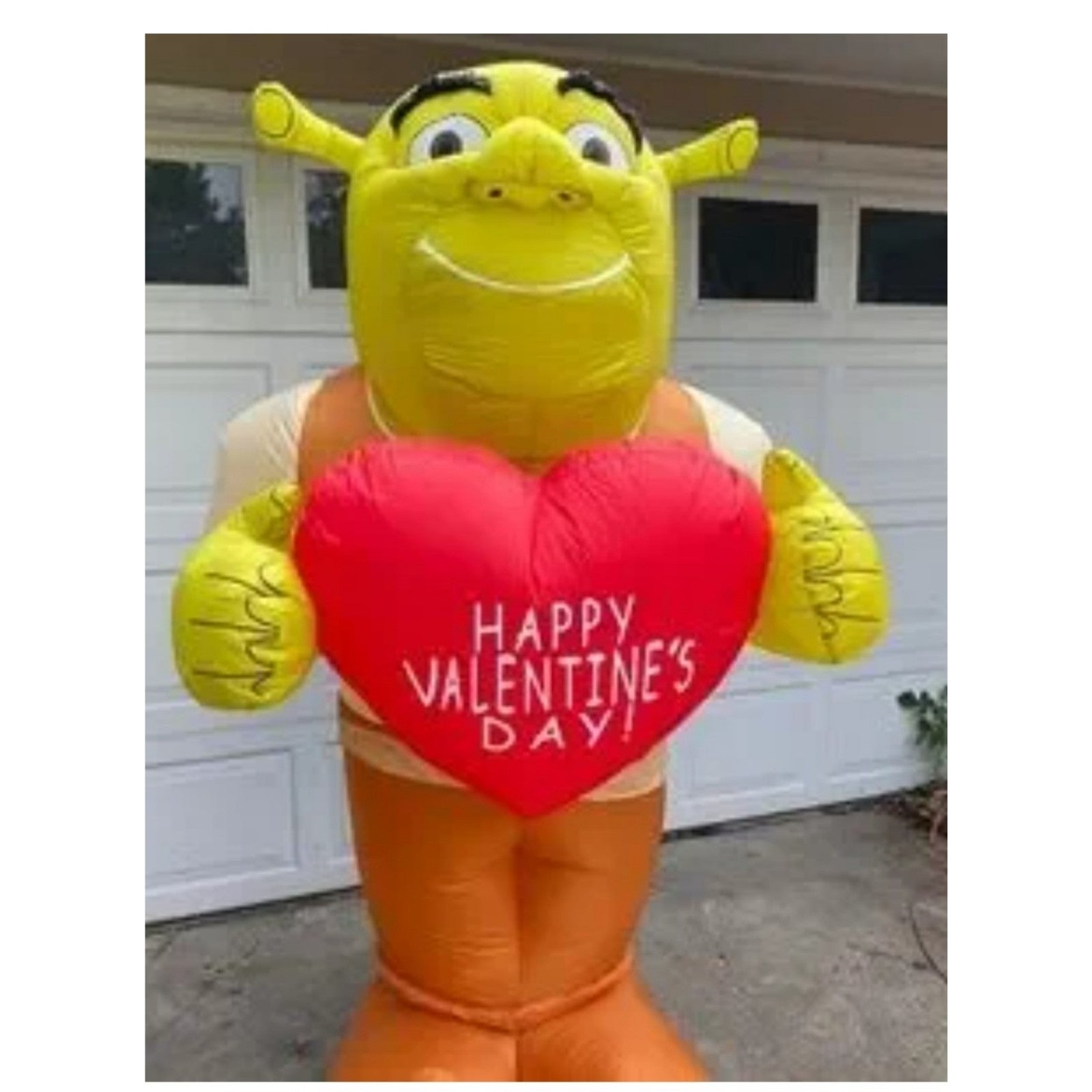6 Feet Dreamworks Shrek, Airblown Inflatable Valentine's