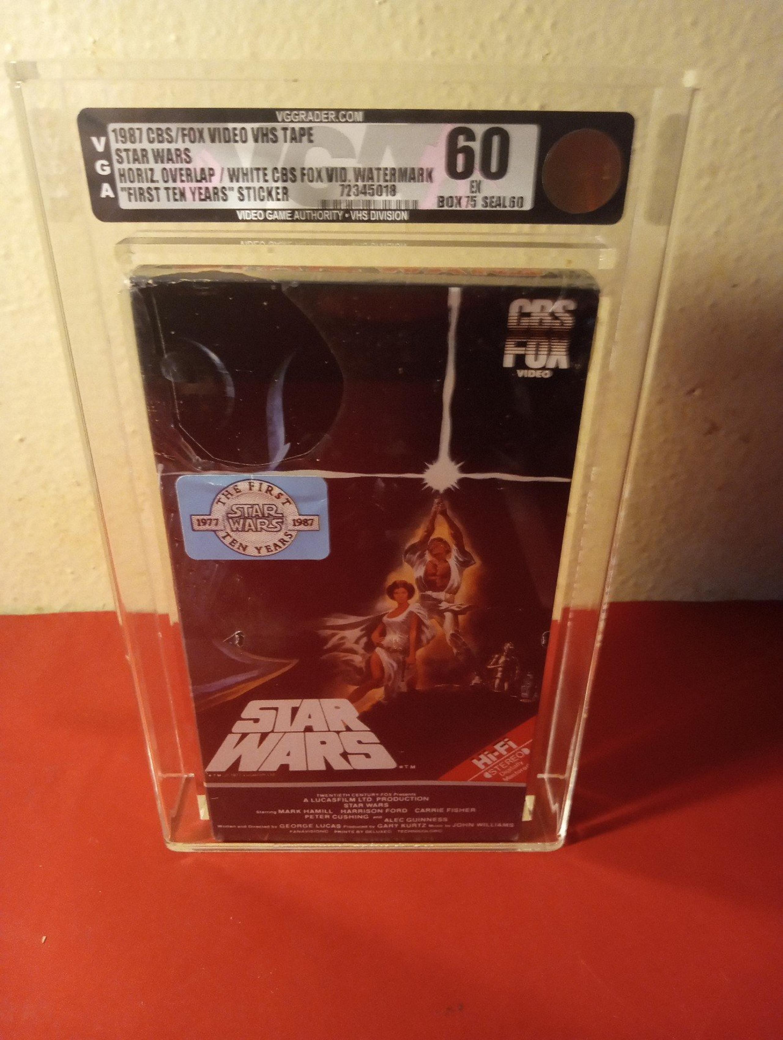 Star Wars VHS Sealed Tape CBS Red Label 1984