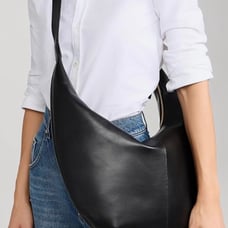 Madewell slouch hobo - black leather
