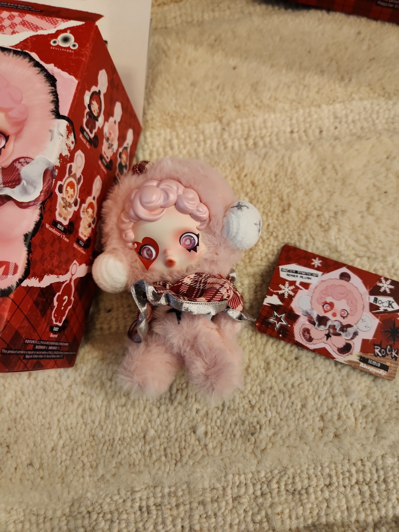 Skullpanda Winter Symphony Series Plush Pendant Rhapsody