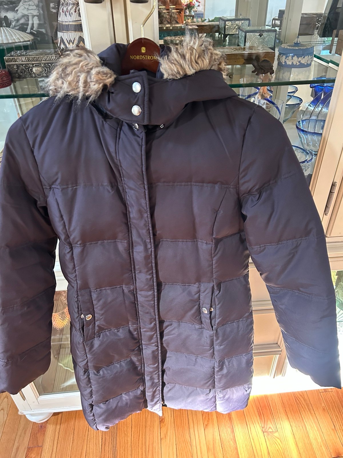 women’s michael kors puffer fur Coat