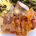 RARE Sunset Hematite Phantom Quartz Crystal Cluster Indonesia Red Orange Gold