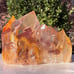 RARE Sunset Hematite Phantom Quartz Crystal Cluster Indonesia Red Orange Gold
