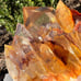 RARE Sunset Hematite Phantom Quartz Crystal Cluster Indonesia Red Orange Gold
