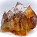 RARE Sunset Hematite Phantom Quartz Crystal Cluster Indonesia Red Orange Gold