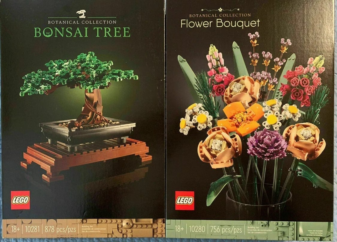 Lego Bonsai tree and Flower Bouquet set