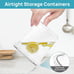 Vtopmart Airtight Food Storage Containers Set with Lids, 15pcs BPA Free Plastic