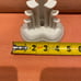 Fiestaware white tri-pod pyramid candle holder b55