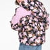 For Love and lemons floral pink black Puffer Jacket