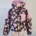 For Love and lemons floral pink black Puffer Jacket