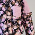 For Love and lemons floral pink black Puffer Jacket