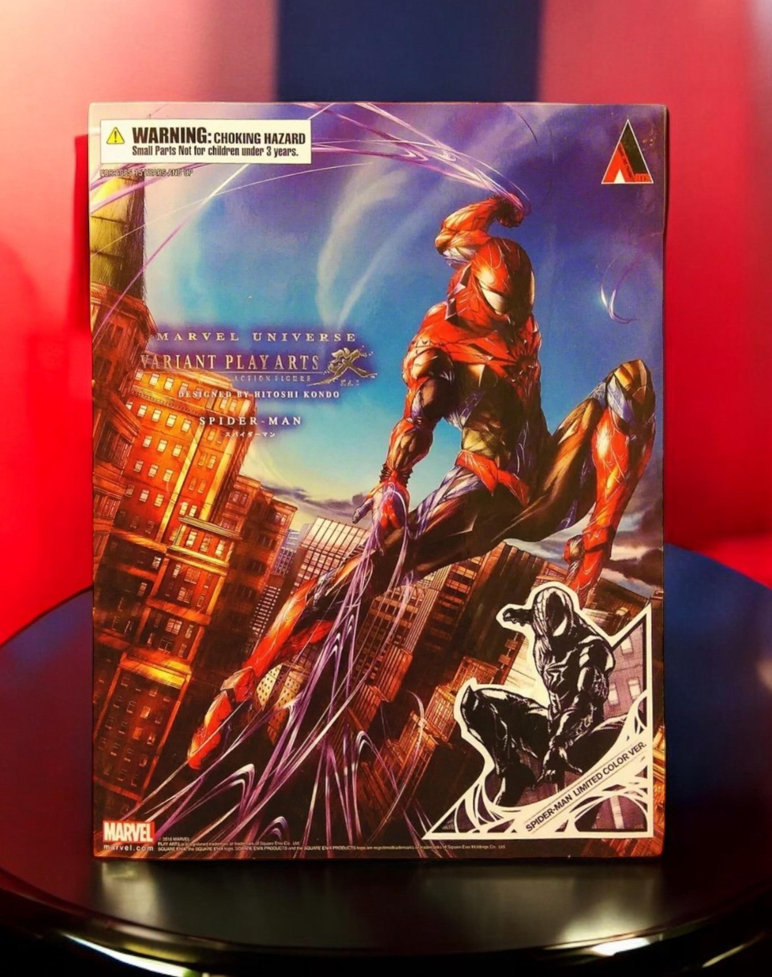 Square Enix Play Arts Kai Spider-Man Symbiote Black Suit Variant BRAND NEW