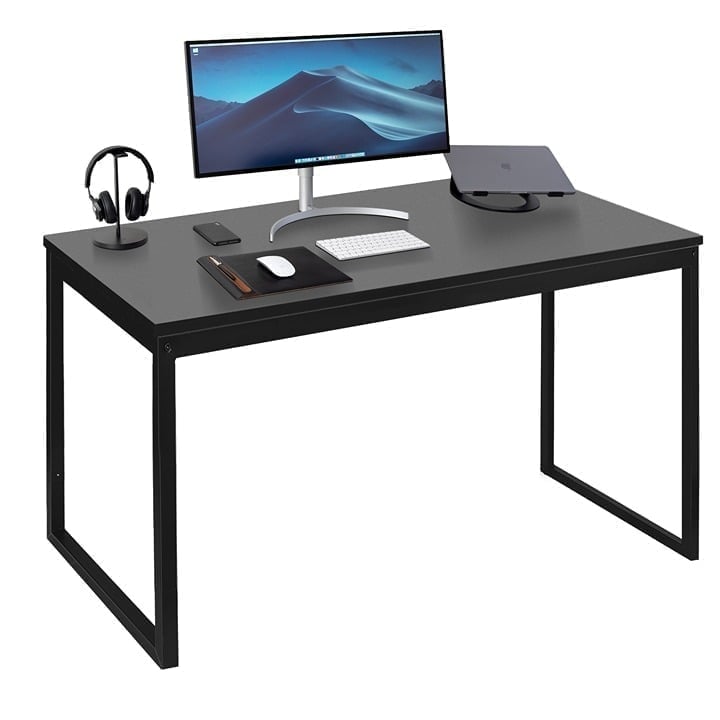 47 Computer Table PC Laptop Desk Wood Study Home Writing Desk Furniture Black