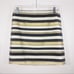 J. Crew Factory Shiny Striped Mini Skirt Gold Blue 2